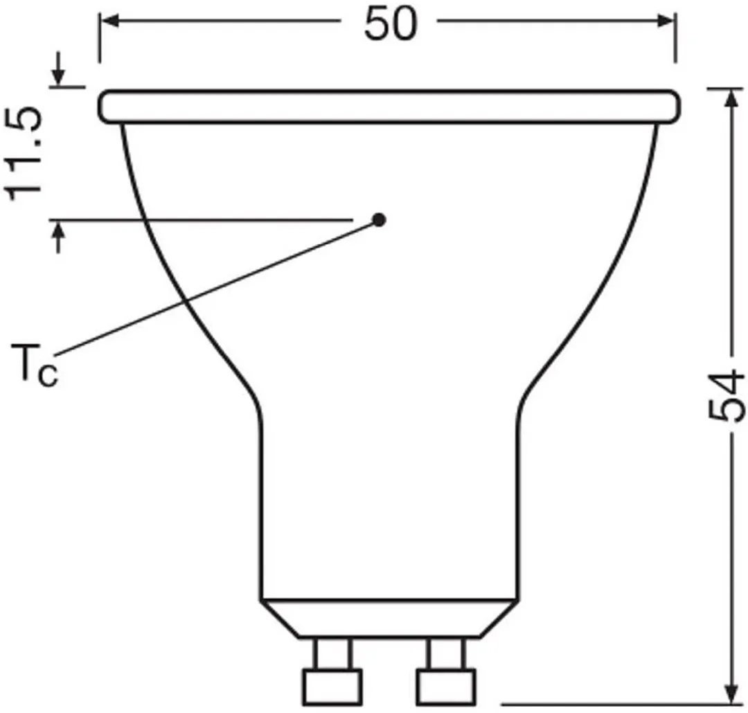 LEDVANCE LED Star Reflector Spot GU10 PAR16 5.6W 620lm - Zeer Warm Wit