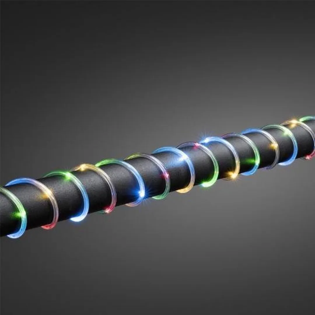 Konstsmide Lichtsnoer LED Multicolor - 130 Lichtpunten - 10m - Zwart
