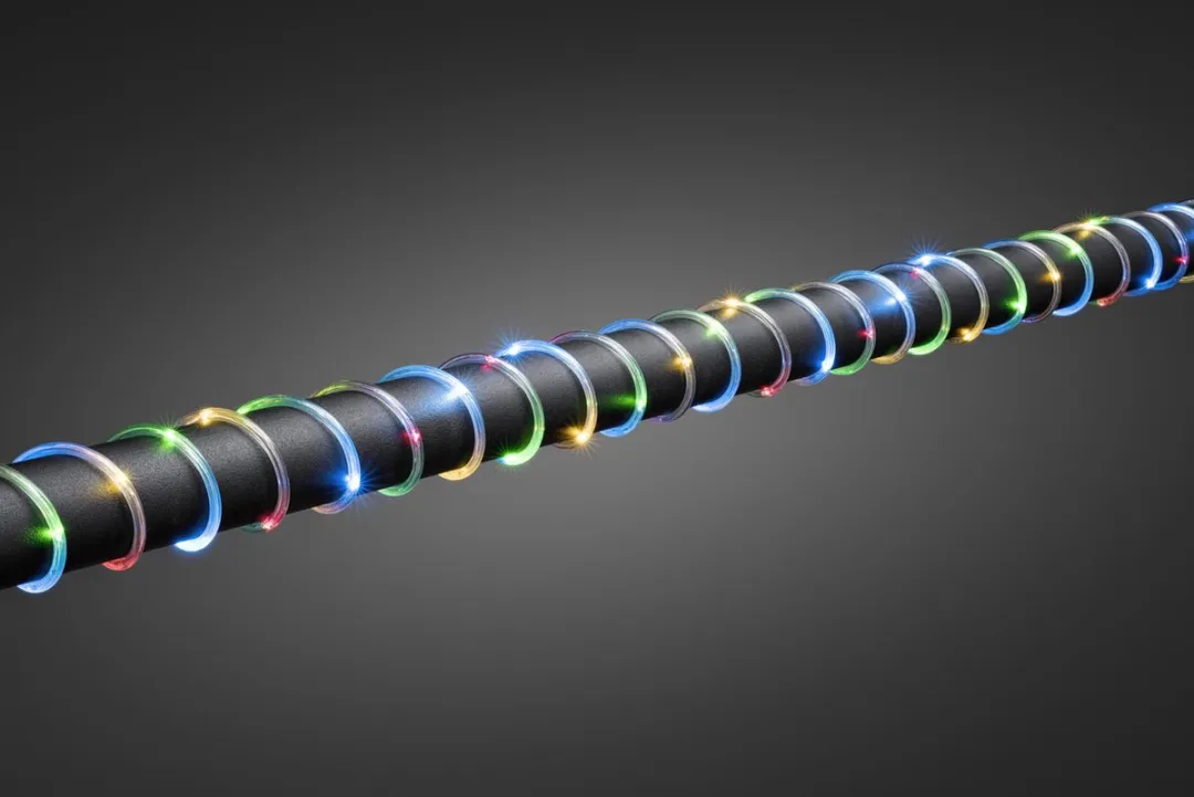 Konstsmide Lichtsnoer LED Multicolor - 130 Lichtpunten - 10m - Zwart