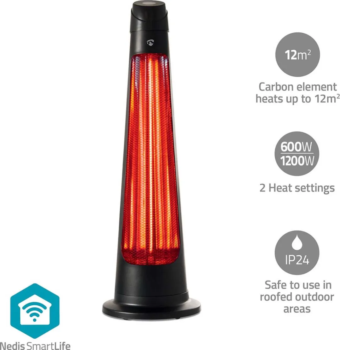 Nedis SmartLife Terrasverwarmer HTPA21BKW