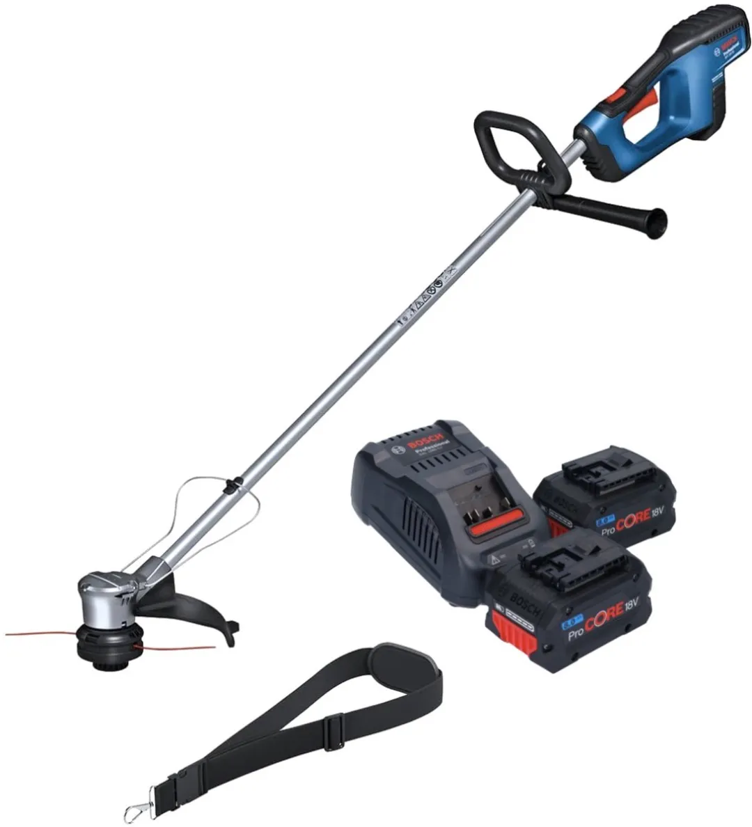 Bosch GRT 18V-33 Grastrimmer - 330mm borstelloos - 2x 8.0Ah accu + lader