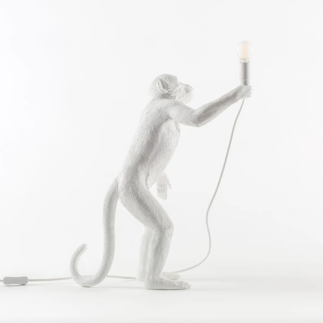 Seletti Monkey Stand Vloerlamp - Wit