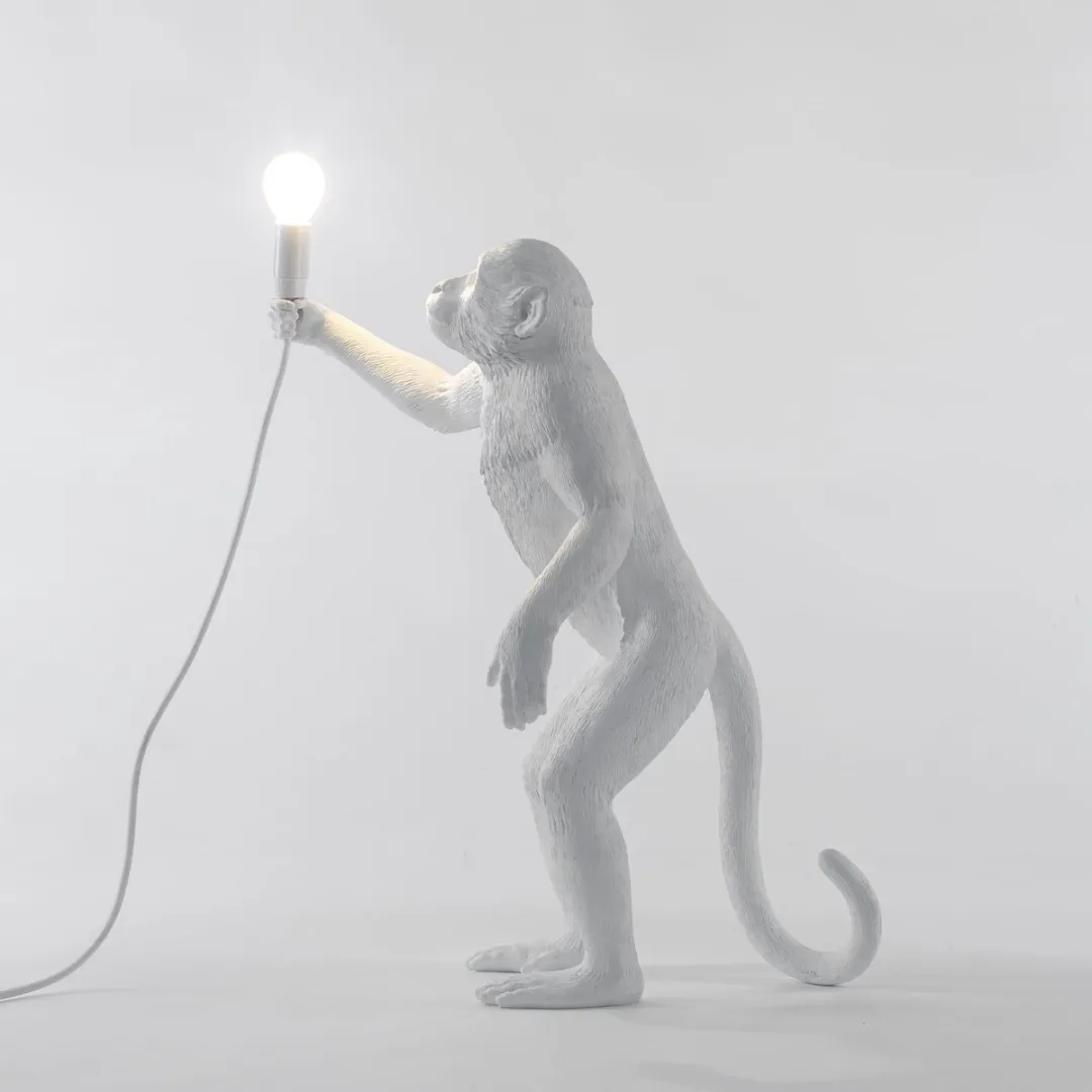 Seletti Monkey Stand Vloerlamp - Wit