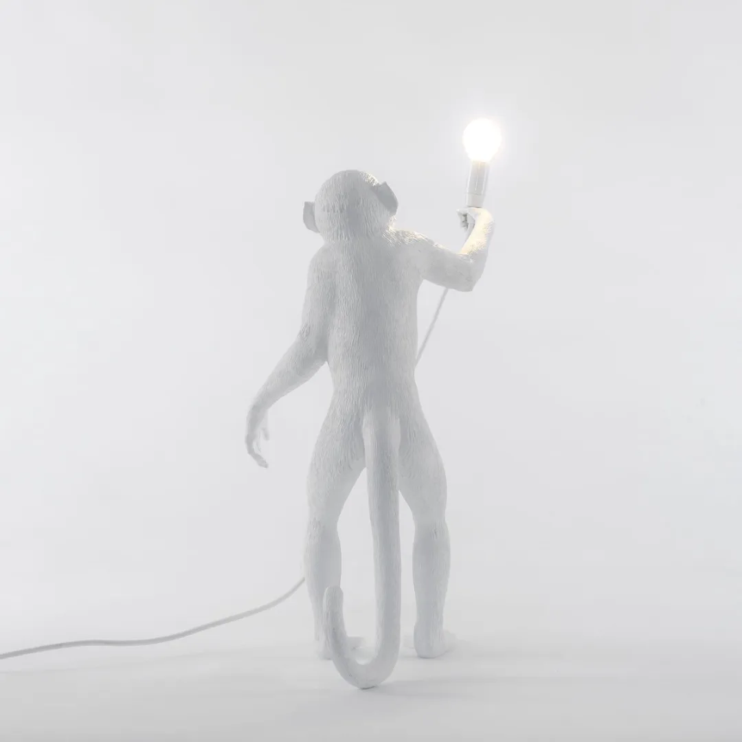 Seletti Monkey Stand Vloerlamp - Wit