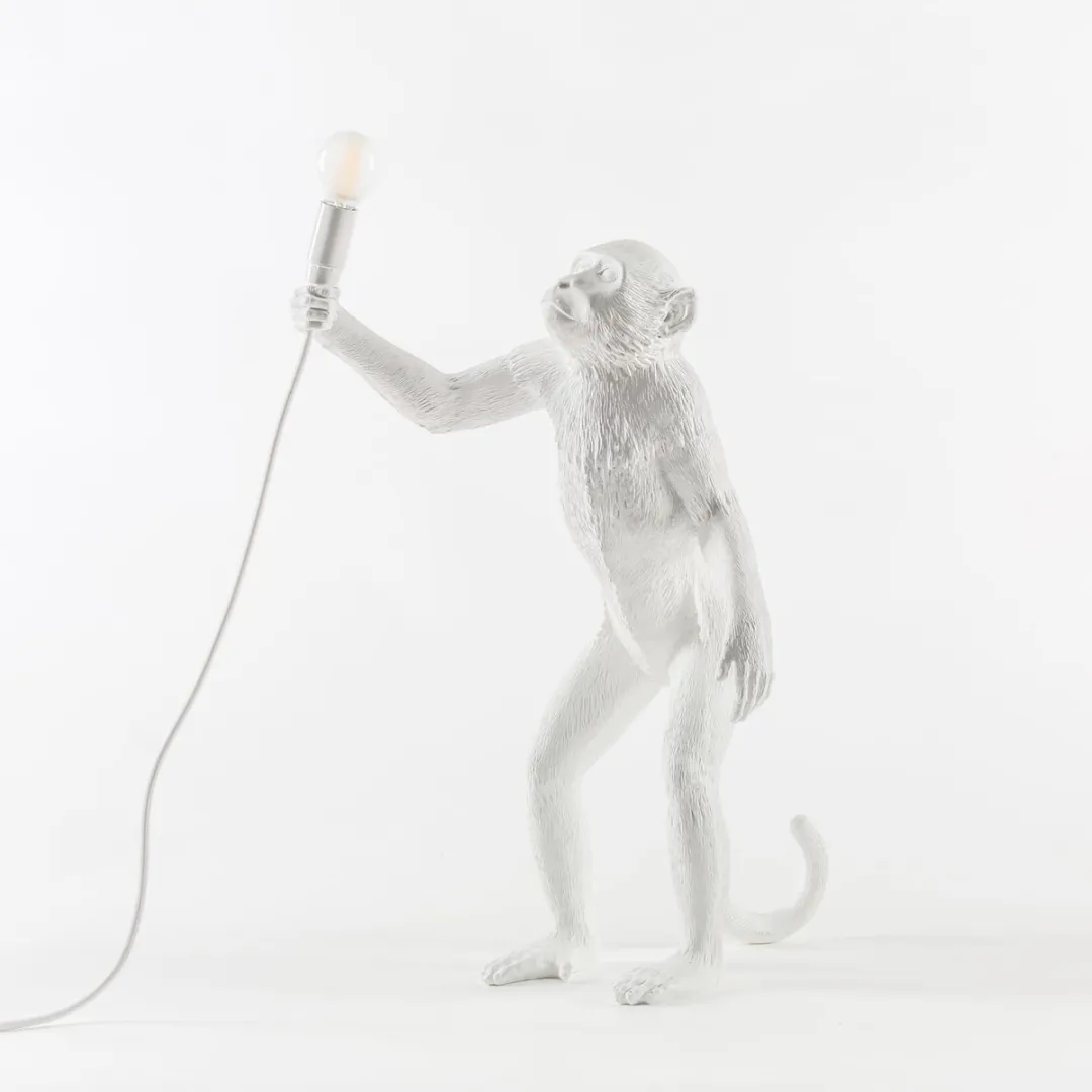 Seletti Monkey Stand Vloerlamp - Wit