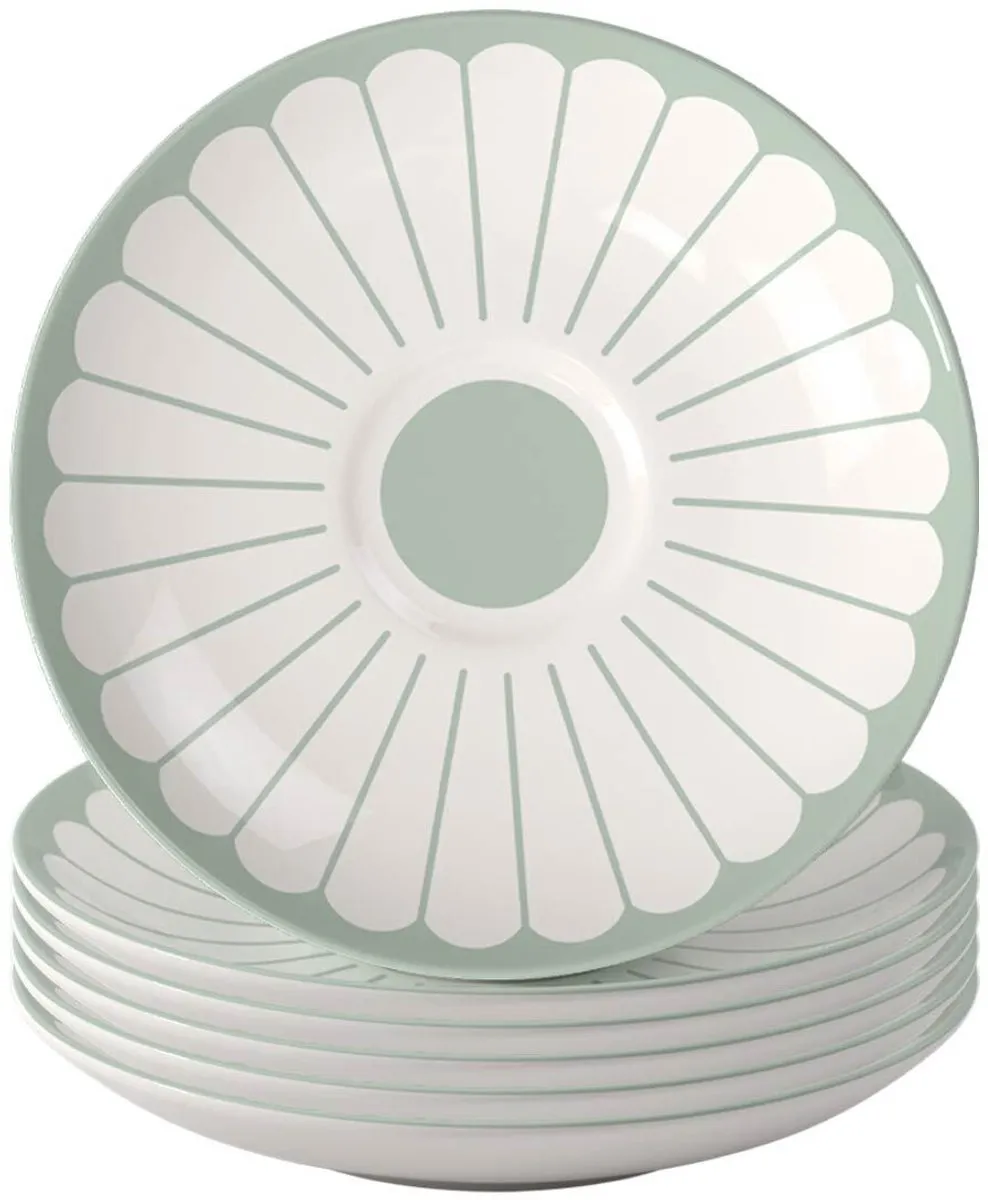 Villeroy & Boch Fleur Couleur Koffieonderzetters - 6 Stuks - Blauw