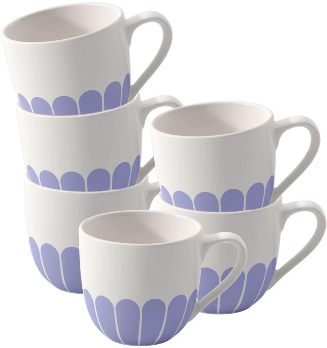 Villeroy & Boch Fleur Couleur Espressotassen 70ml - 6 Stuks - Geel