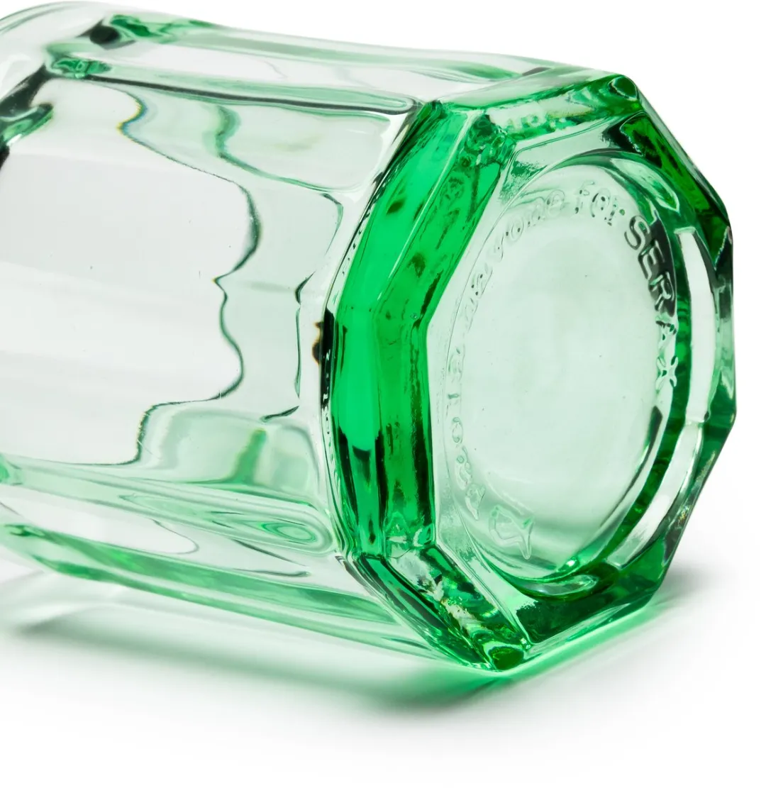 Serax Paola Navone Fish & Fish Drinkglas - Groen Ø7cm - 22cl - 4 Stuks