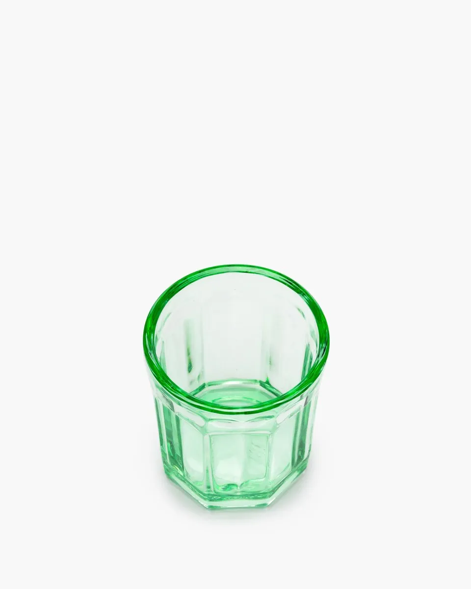 Serax Paola Navone Fish & Fish Drinkglas - Groen Ø7cm - 22cl - 4 Stuks