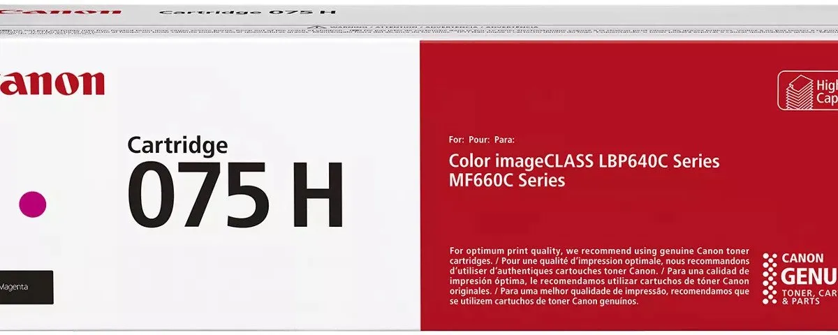 Canon 075H Tonercartridge Magenta - 2500 Pagina's