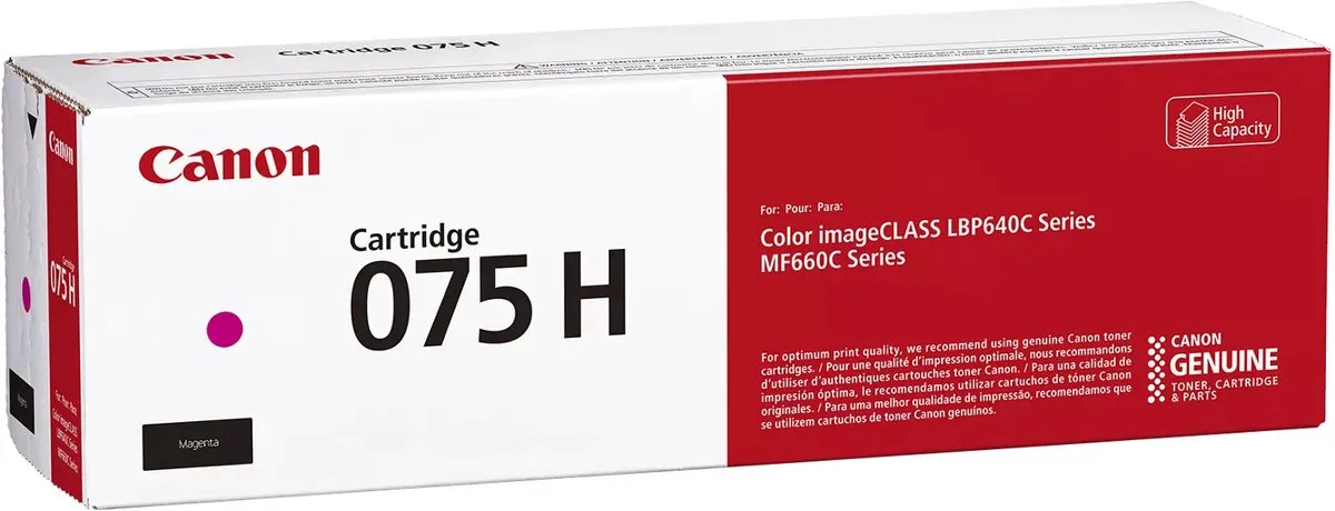 Canon 075H Tonercartridge Magenta - 2500 Pagina's