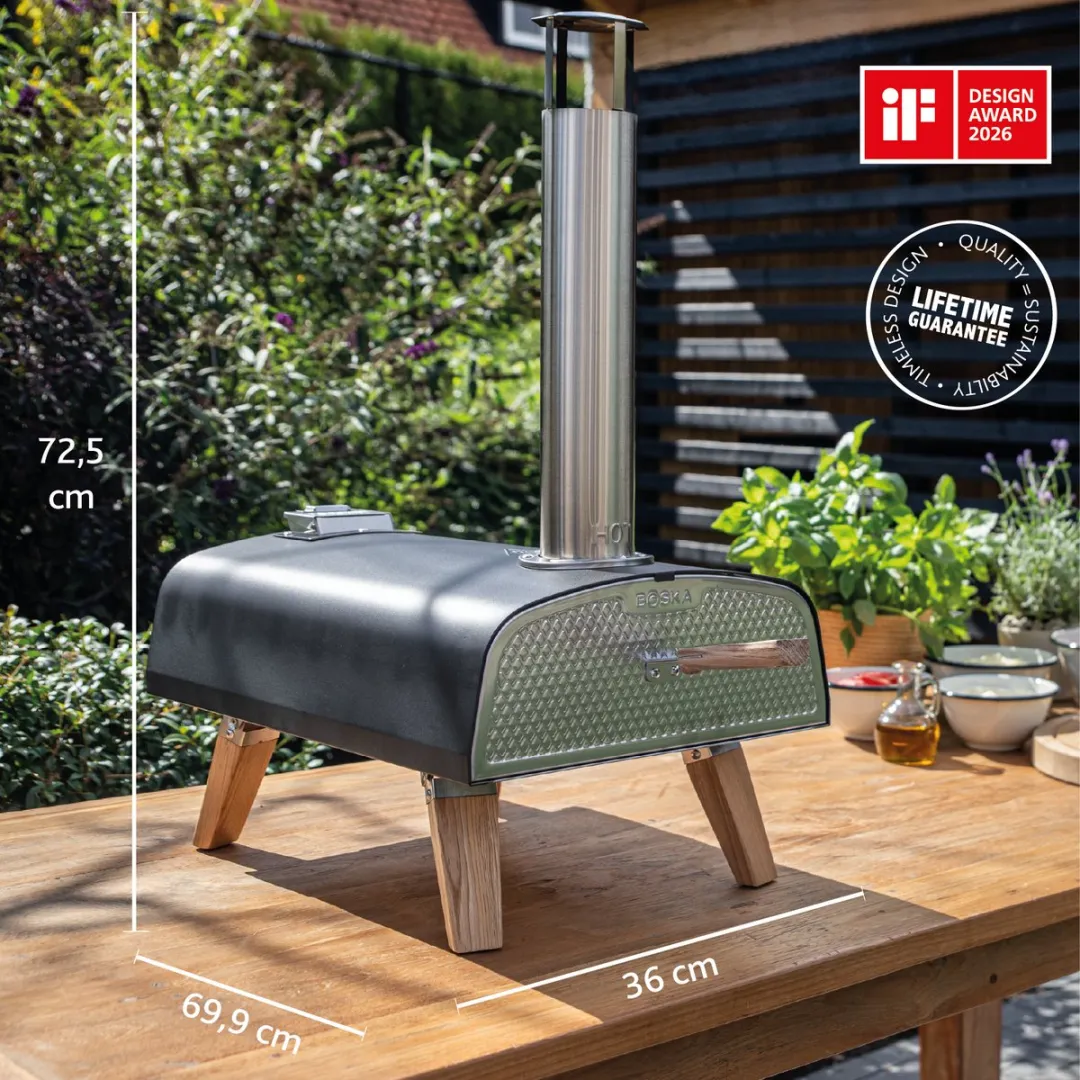 Boska Pizza Oven Pro Pellet 8713638052496 - Pizzasteen Inclusief