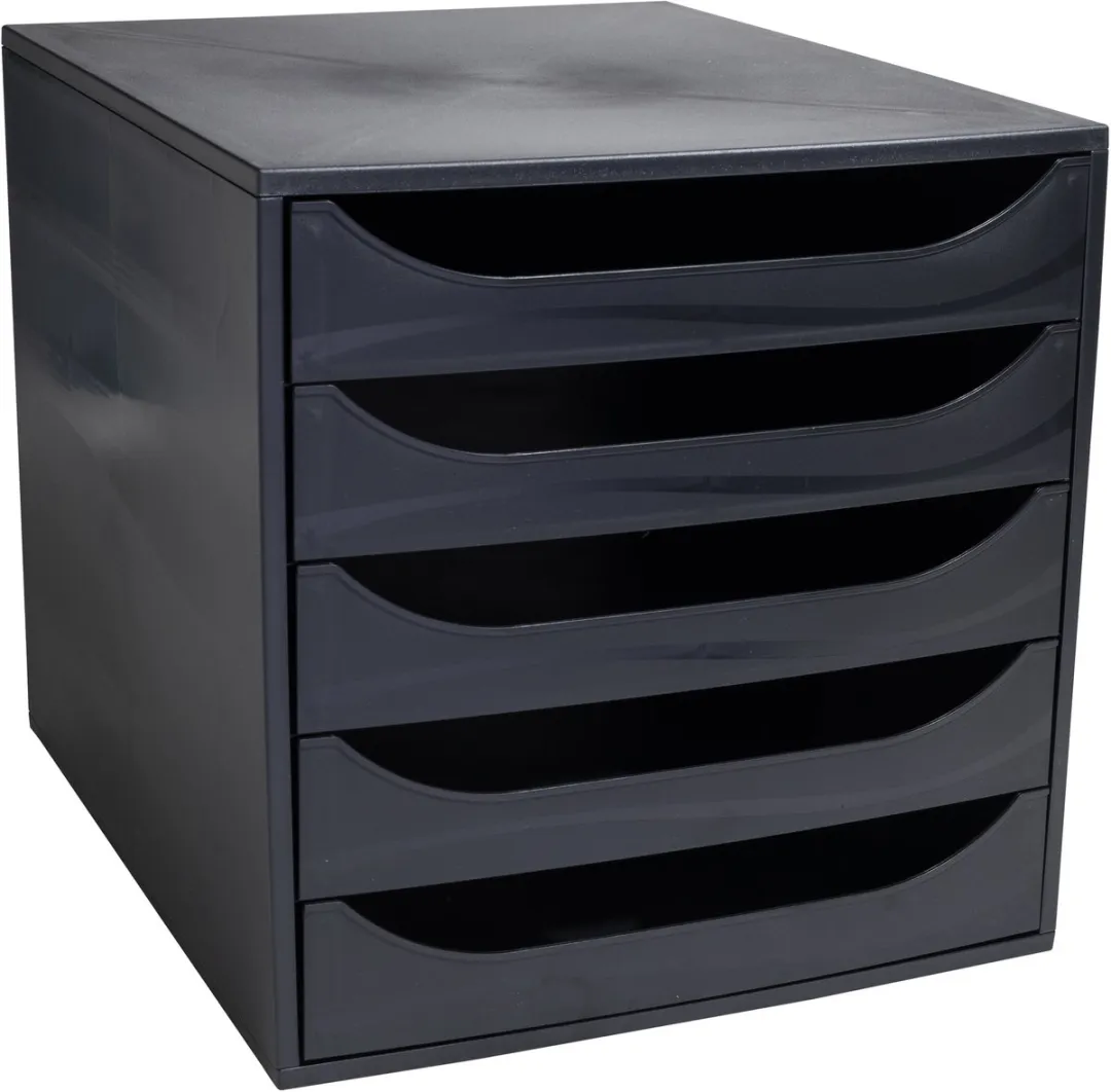 Exacompta ECOBOX Ladenblok 5 Laden - Zwart