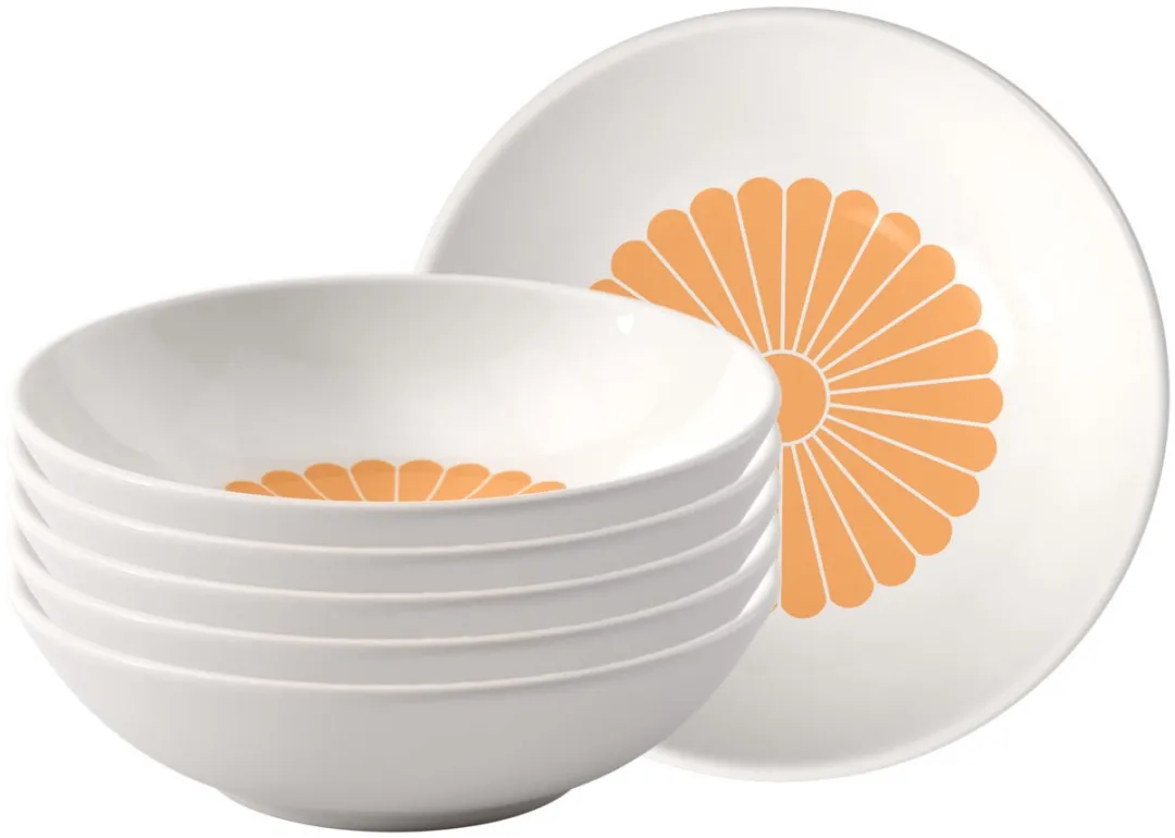 Villeroy & Boch Fleur Couleur Dessertschalen 13.2cm - 6 Stuks - Pink