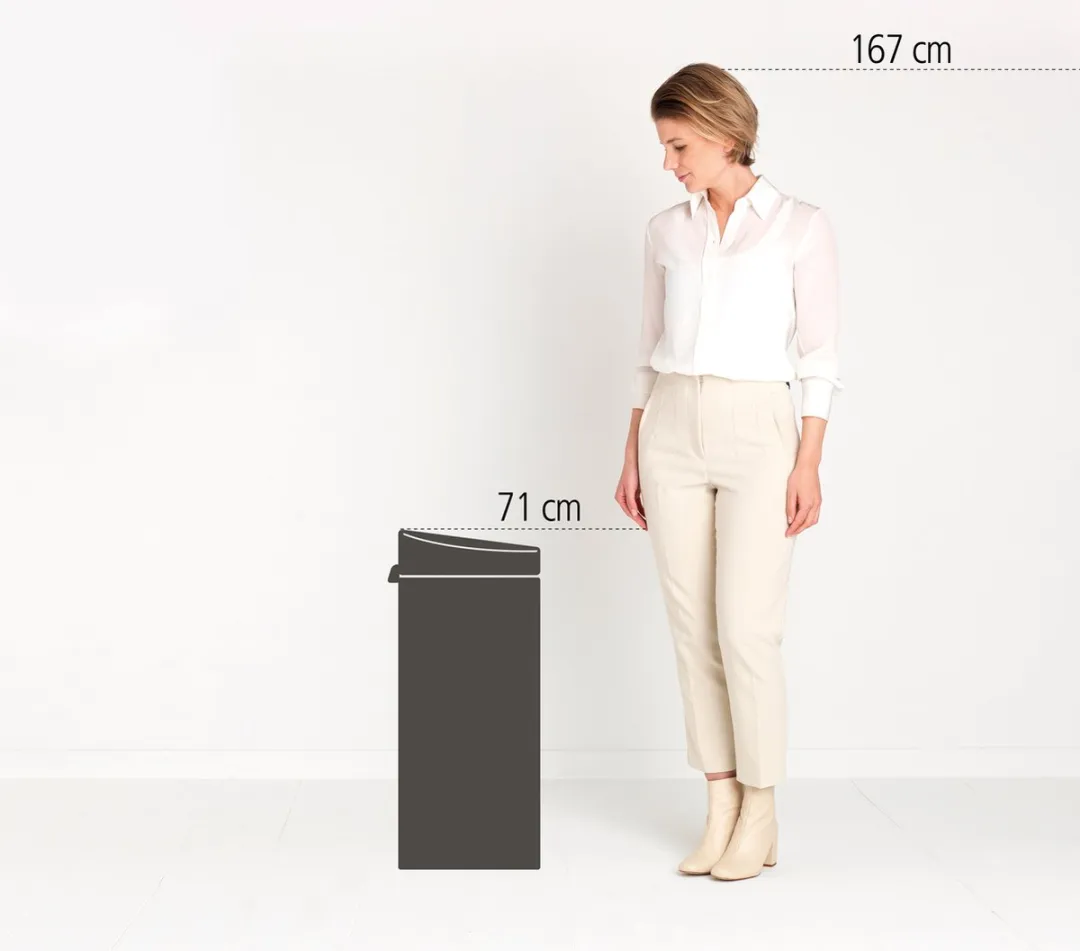 Brabantia Touch Bin Prullenbak 30L - Moonlight Black