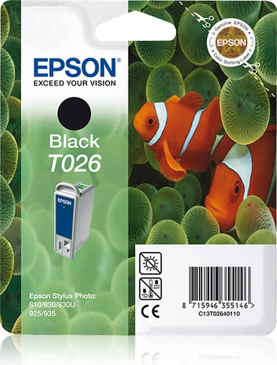 Epson T026 Inktcartridge Zwart - 540 pagina's