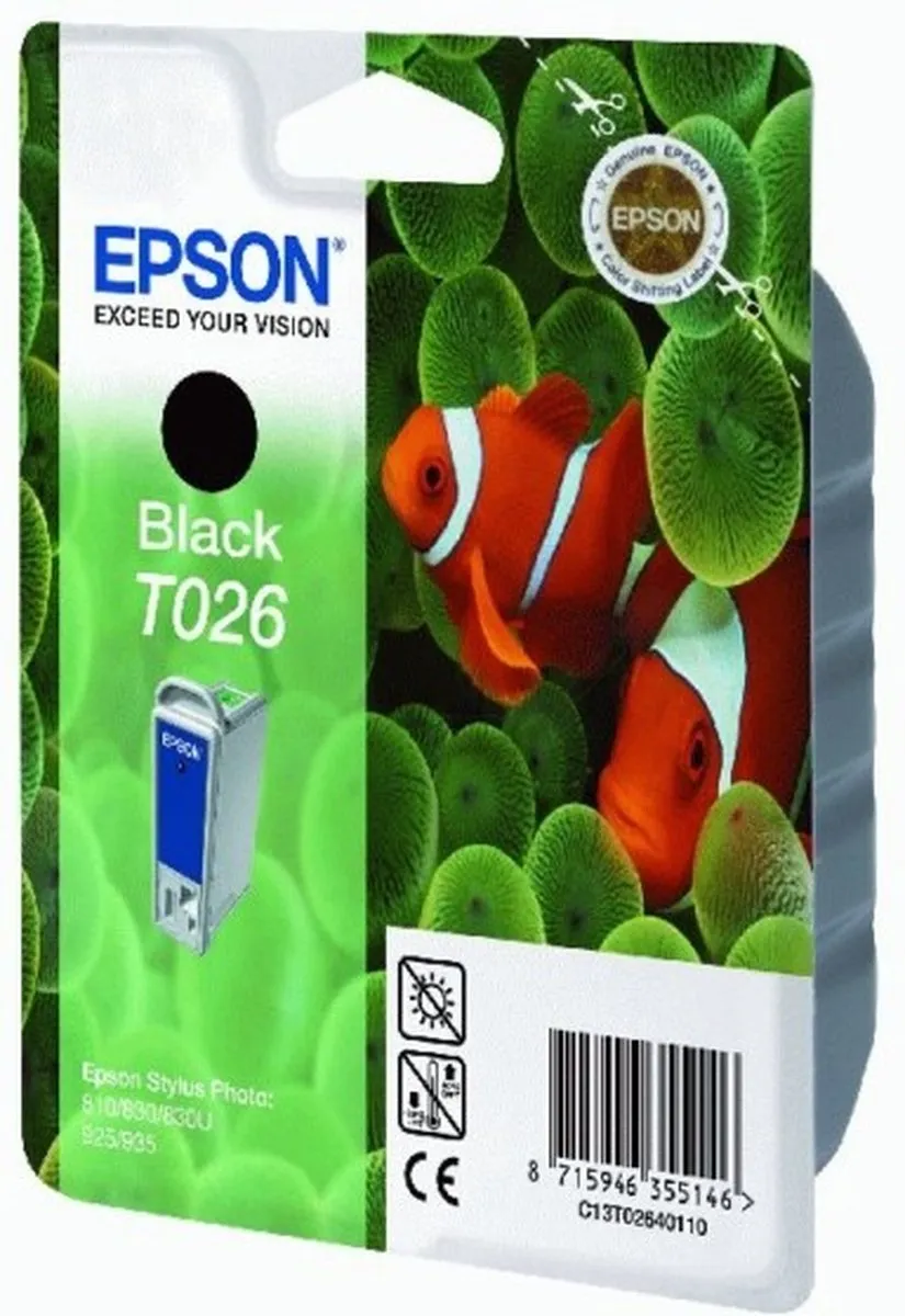 Epson T026 Inktcartridge Zwart