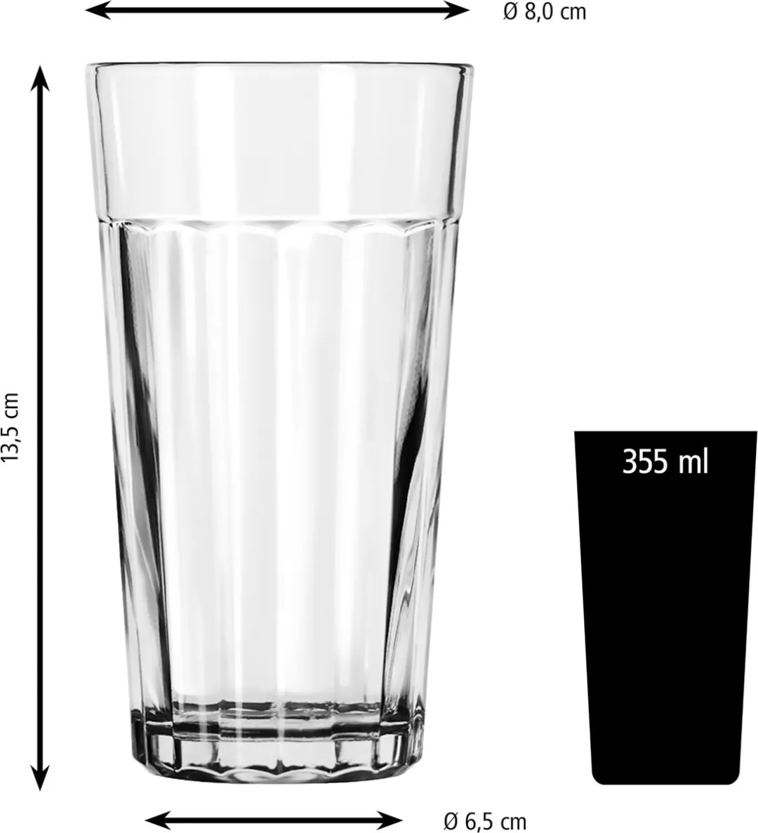 Libbey Tumbler 70665 - 355ml - Transparant - 12 Stuks