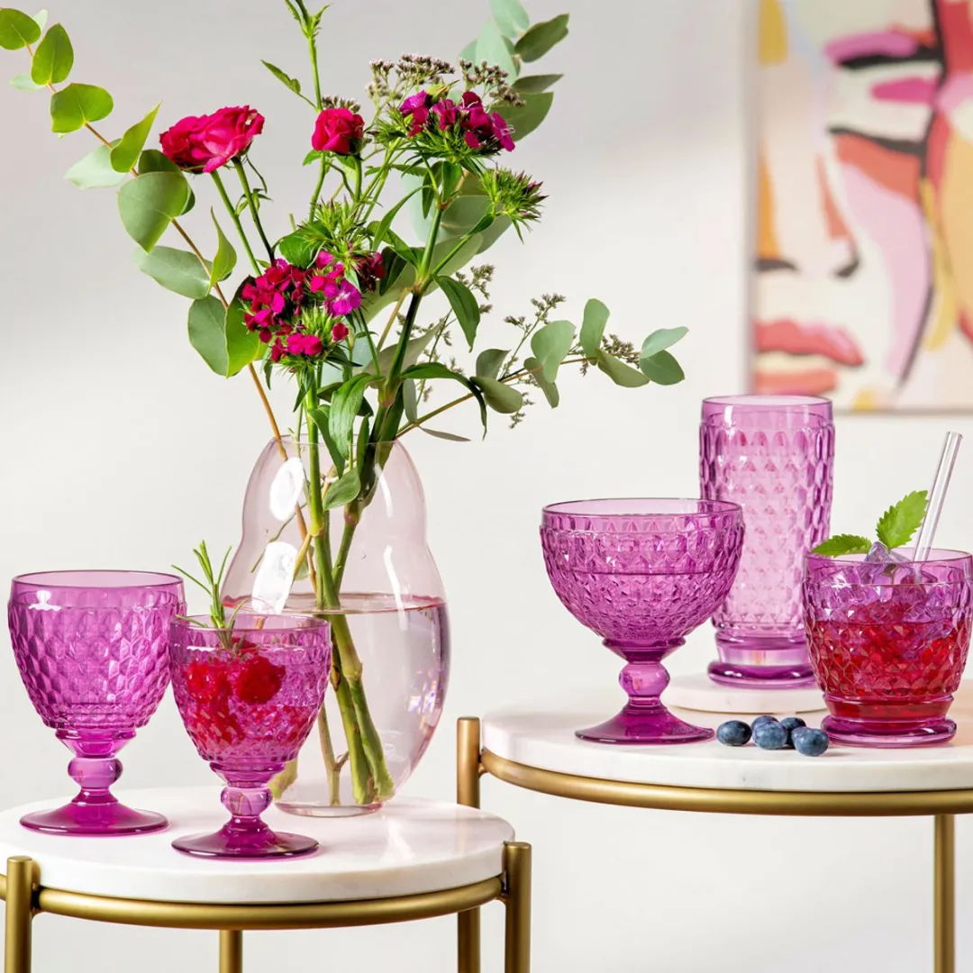 Villeroy & Boch Boston Coloured Sektgläser 145ml - 4 Stuks - Roze