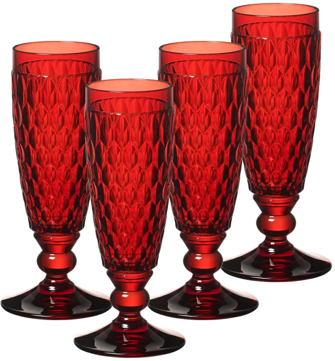 Villeroy & Boch Boston Coloured Sektgläser 145ml - 4 Stuks - Roze