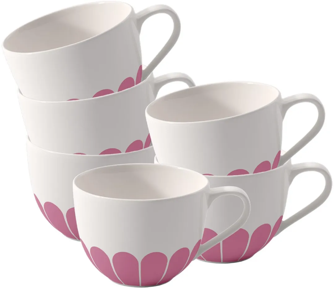 Villeroy & Boch Fleur Couleur Kaffeetassen 160ml - Blauw - 6 Stuks