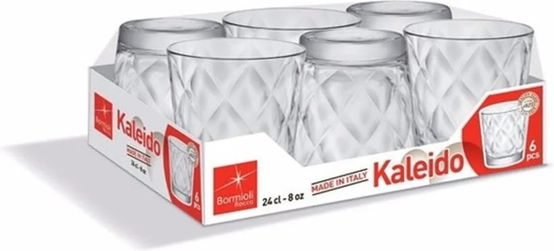 Bormioli Rocco Kaleido Waterglazen 240ml - 12 Stuks