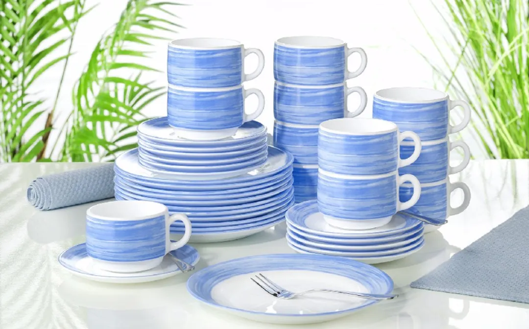 Arcoroc Brush Blauw Plat Bord 23,5cm