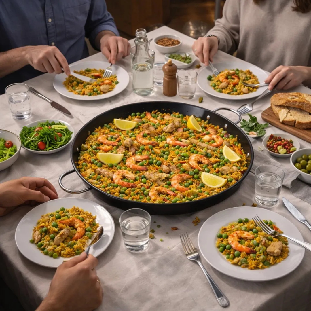Alpina Spaanse Paellapan 40cm - Non-Stick PFAS-vrij - Zwart