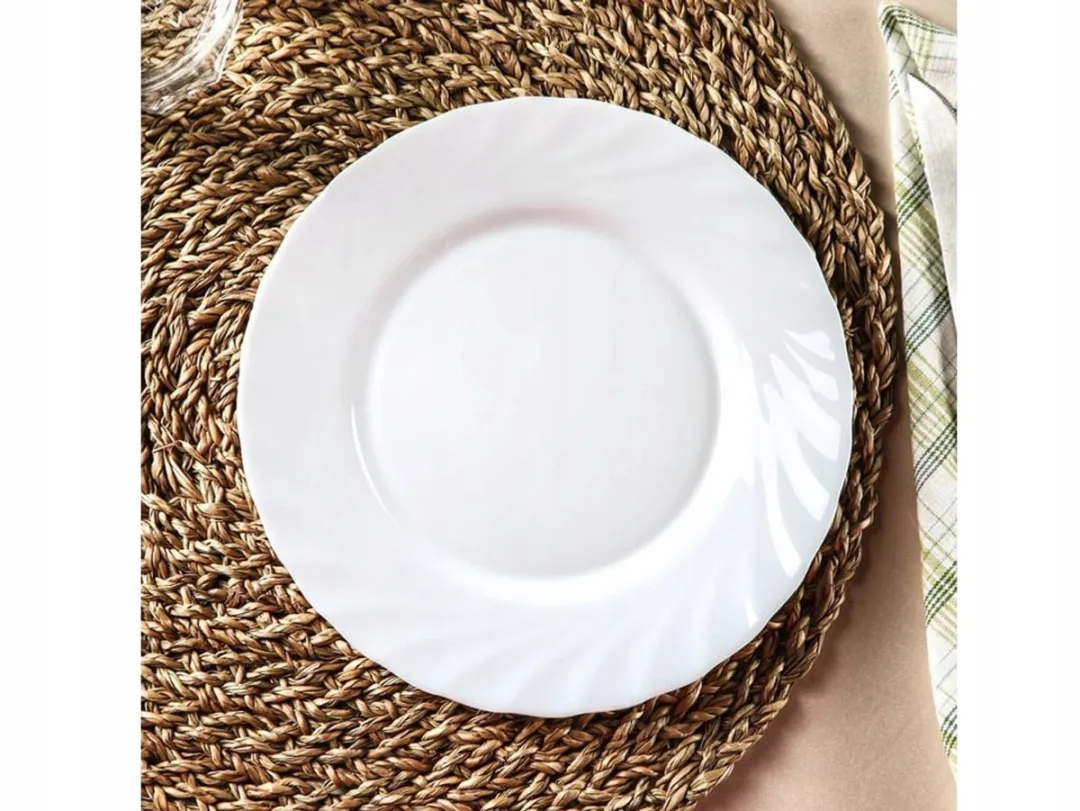 Luminarc Trianon Plat Bord 24,5cm - Wit Gehard Glas