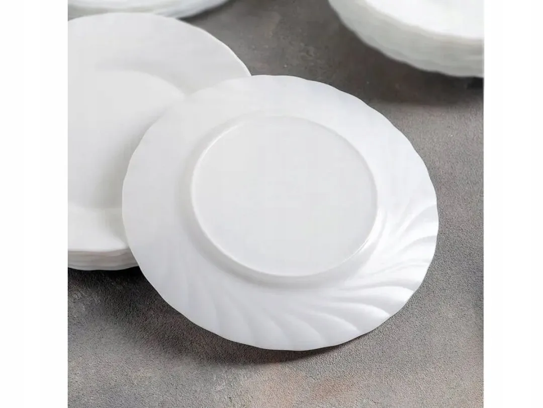Luminarc Trianon Plat Bord 24,5cm - Wit Gehard Glas