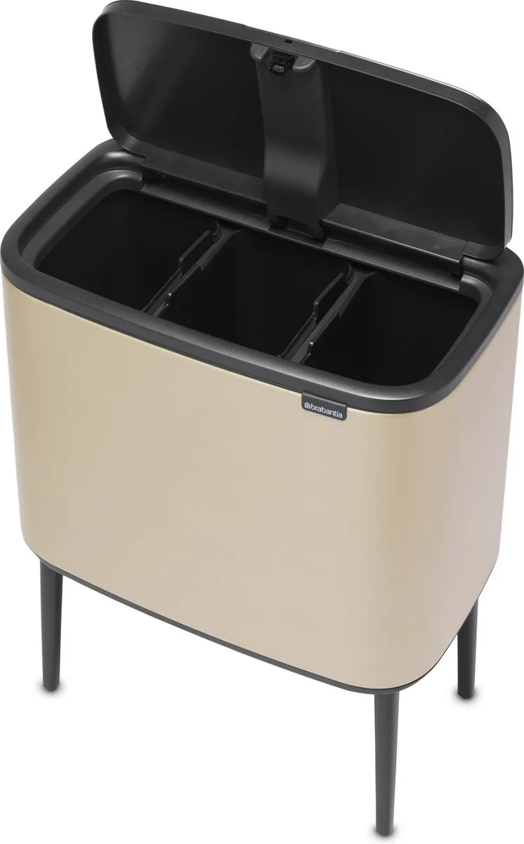Brabantia Bo Touch Bin Prullenbak 304644 - 3x11L Metallic Gold