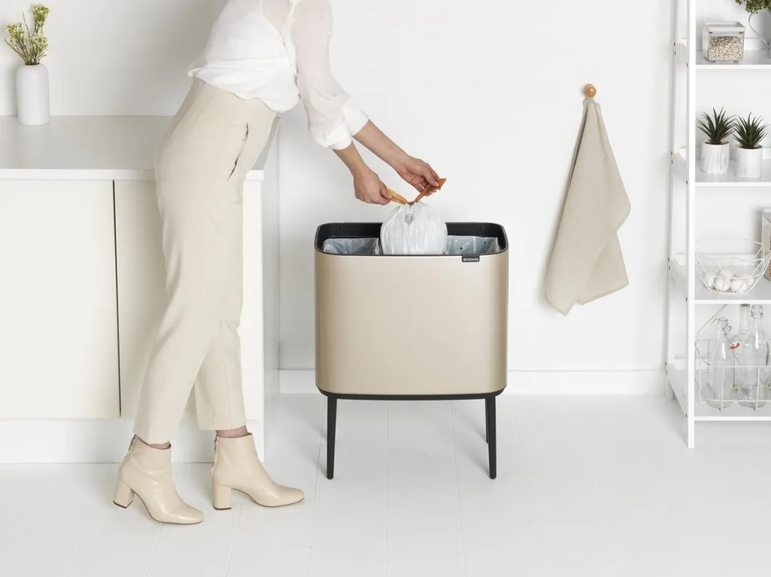 Brabantia Bo Touch Bin Prullenbak 304644 - 3x11L Metallic Gold