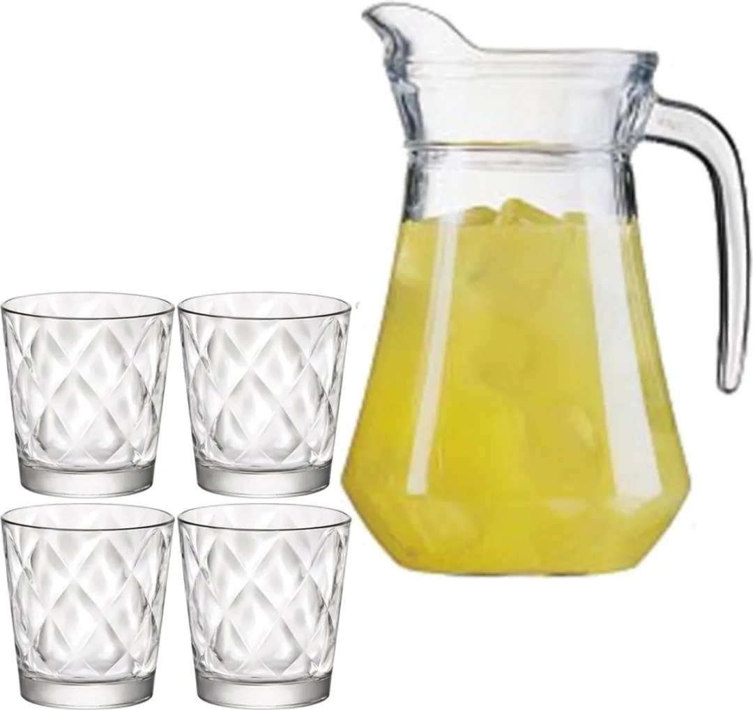 Luminarc Kaleido Schenkkan 1,6L + 6x Waterglazen 240ml