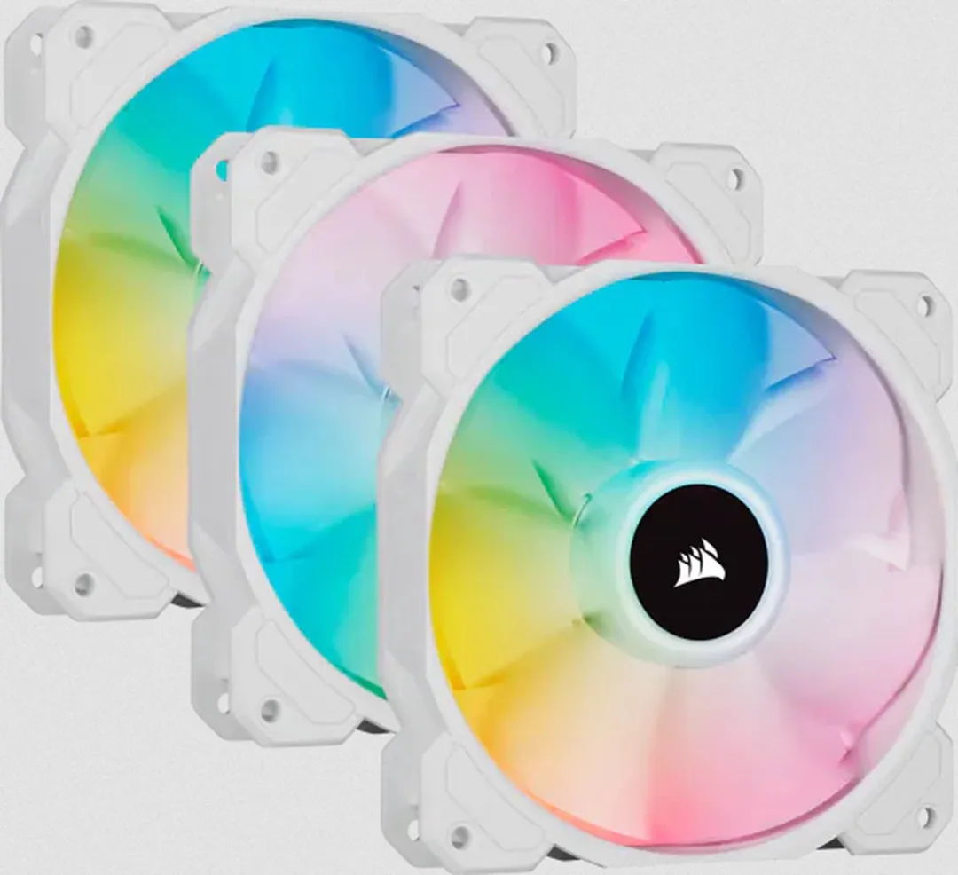 Corsair SP120 RGB ELITE Boxventilator - Wit - afbeelding 6 van 6