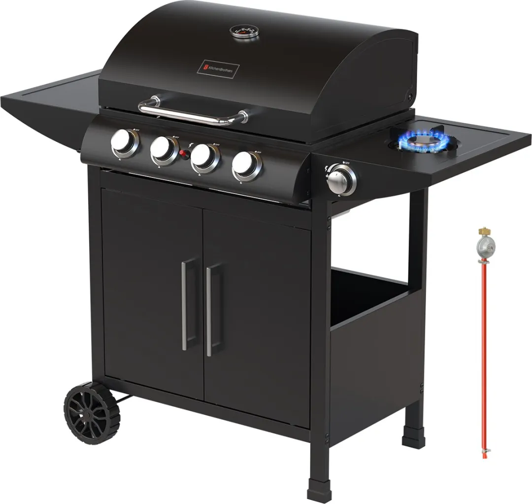 KitchenBrothers KB4020 Gas BBQ 5 Branders