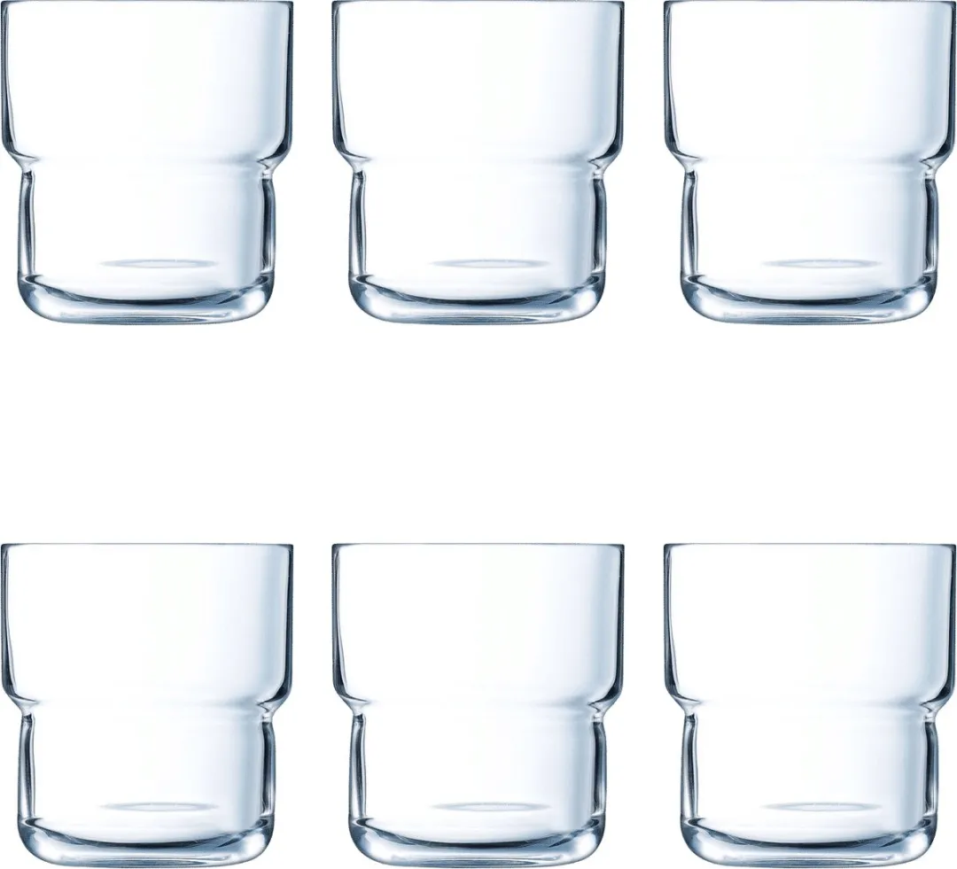 Arcoroc Log Tumbler 27cl - 6 Stuks - Transparant