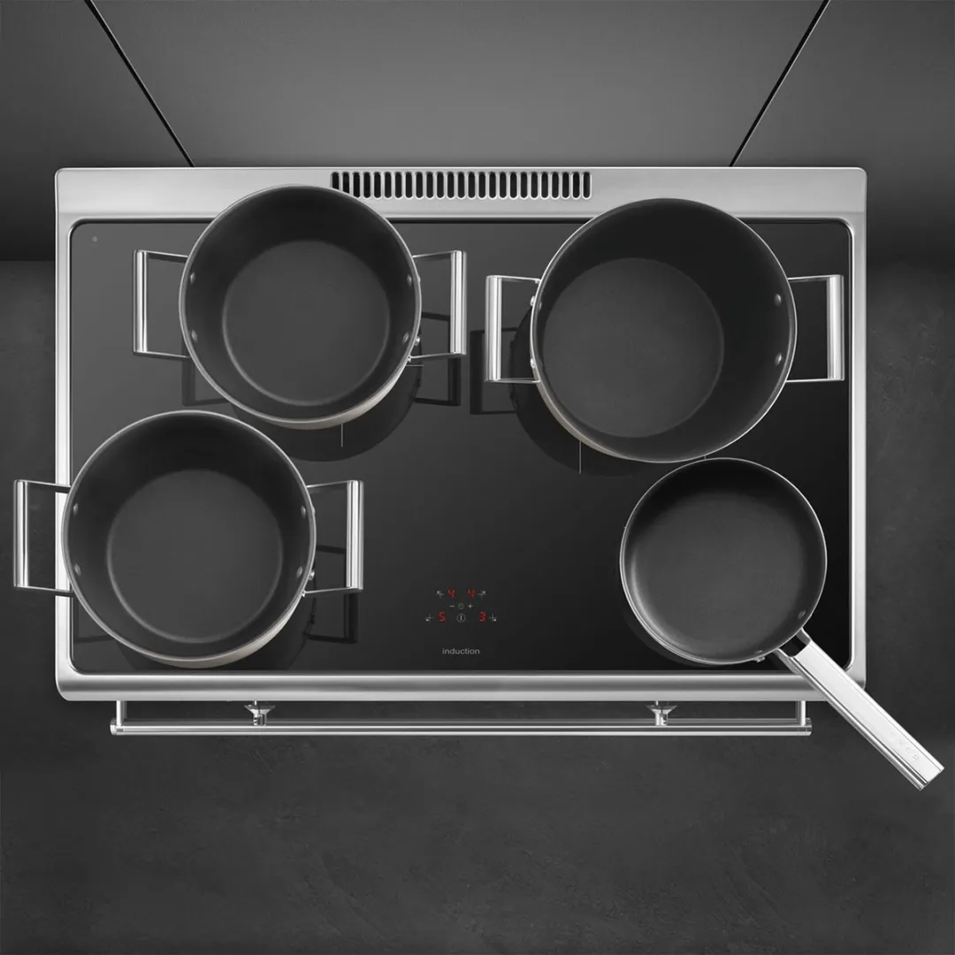 Smeg CG90CIXT Inductiefornuis 90cm - 4 Kookzones - RVS