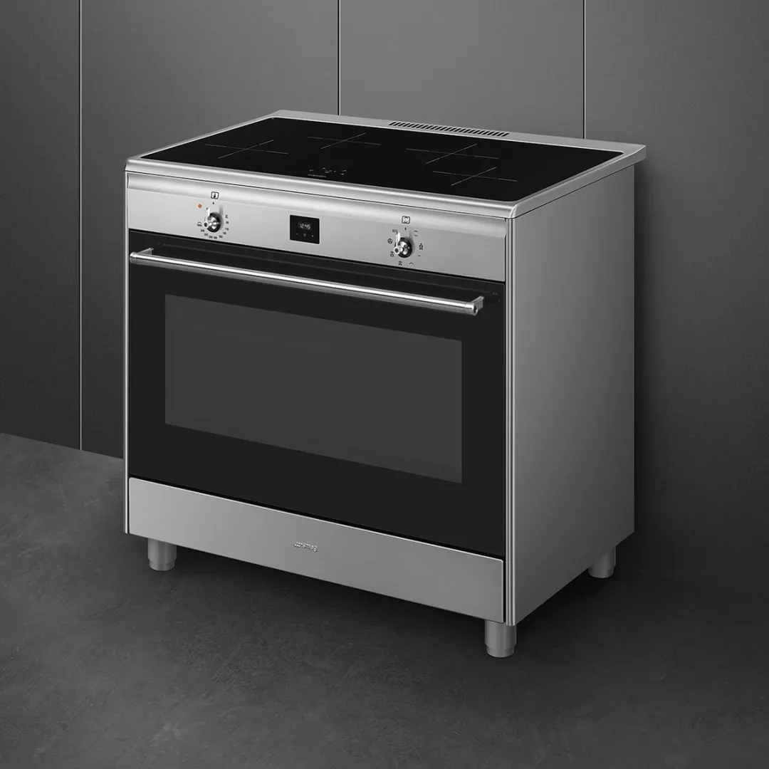 Smeg CG90CIXT Inductiefornuis 90cm - 4 Kookzones - RVS