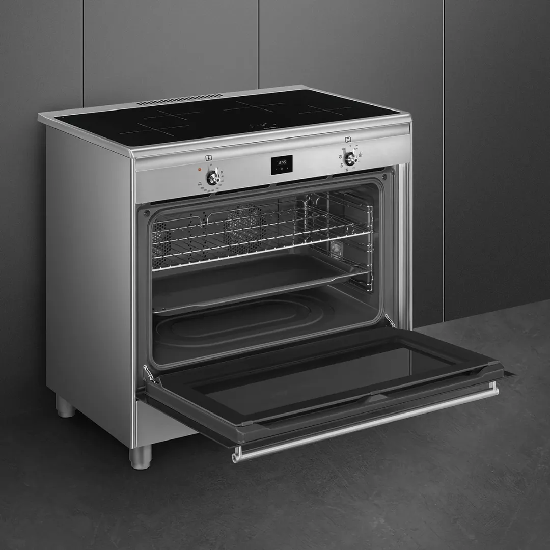 Smeg CG90CIXT Inductiefornuis 90cm - 4 Kookzones - RVS - afbeelding 6 van 6