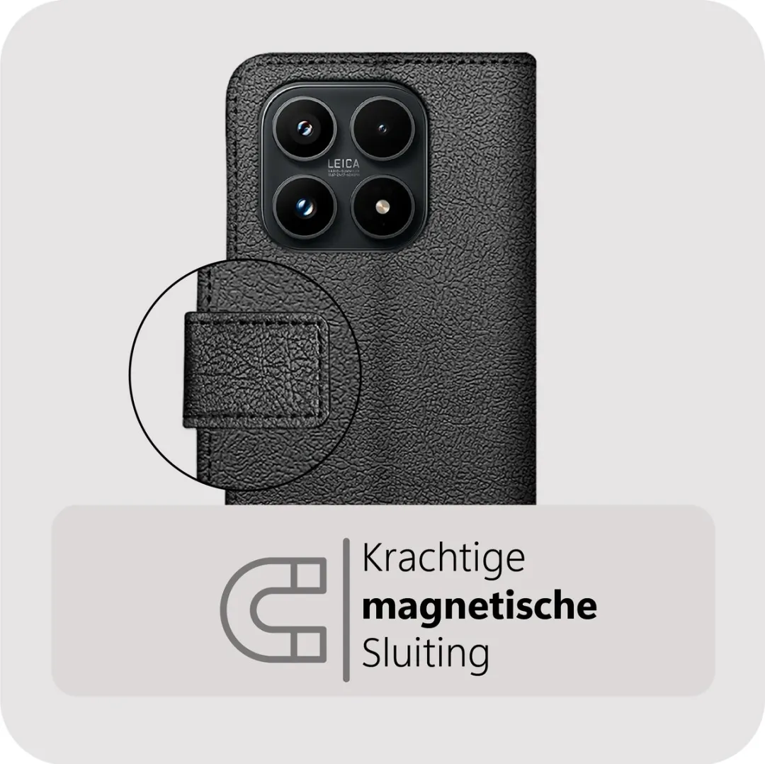 Just in Case Bookcase Classic Hoesje Xiaomi 17 MXM2895CW1 - 2 Pasjes - Zwart