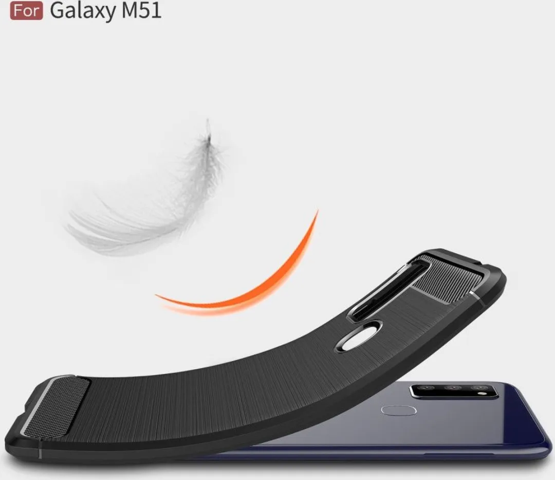 Just in Case Hoesje Samsung Galaxy M51 Rugged TPU - Zwart