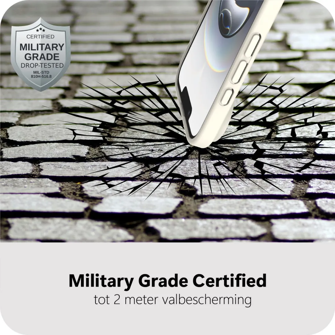 Just in Case iPhone Air MAP2764AE10M Hoesje - Military Grade - MagSafe - Wit