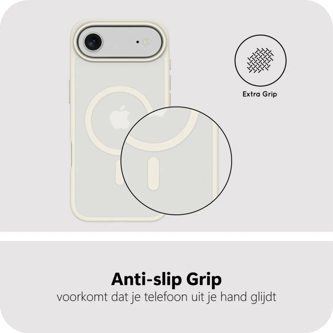 Just in Case iPhone Air MAP2764AE10M Hoesje - Military Grade - MagSafe - Wit