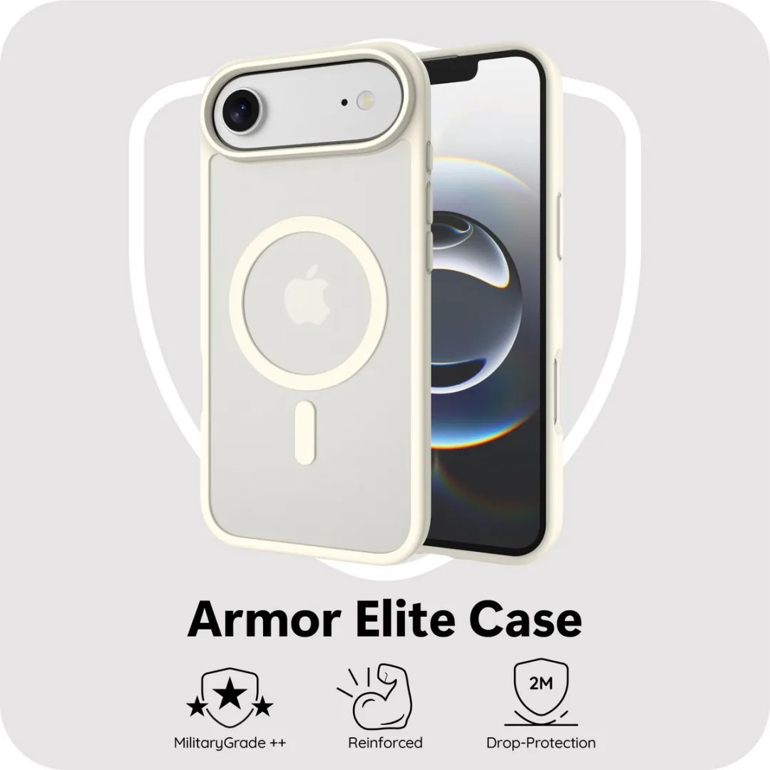 Just in Case iPhone Air MAP2764AE10M Hoesje - Military Grade - MagSafe - Wit