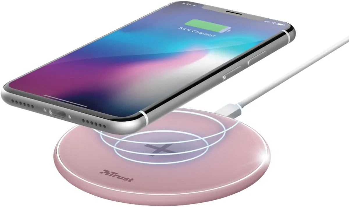 Trust Qylo - Draadloze oplader - 10W - Roze