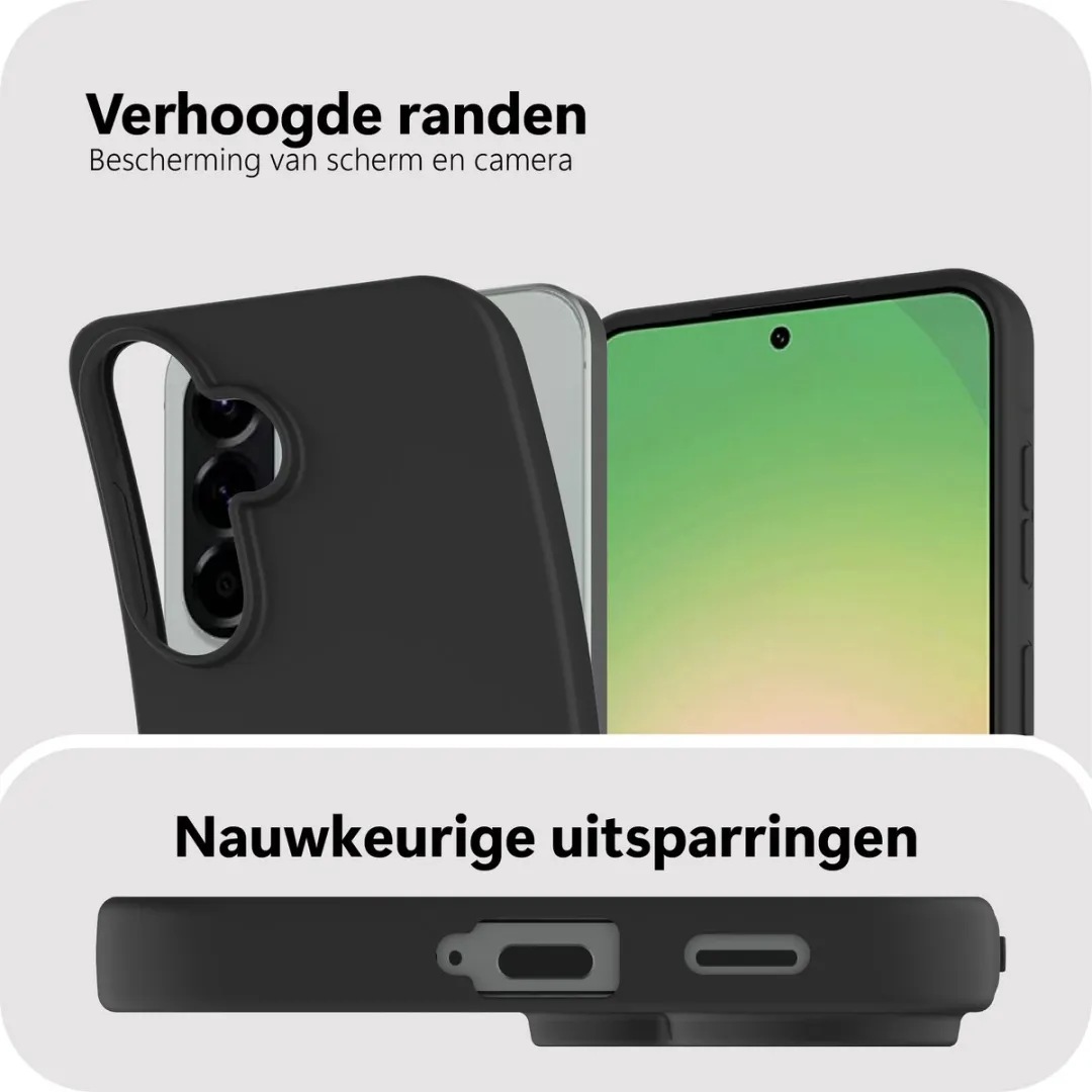 Just in Case Siliconen Hoesje Samsung Galaxy A57 - MSA2871ZC1 - Zwart