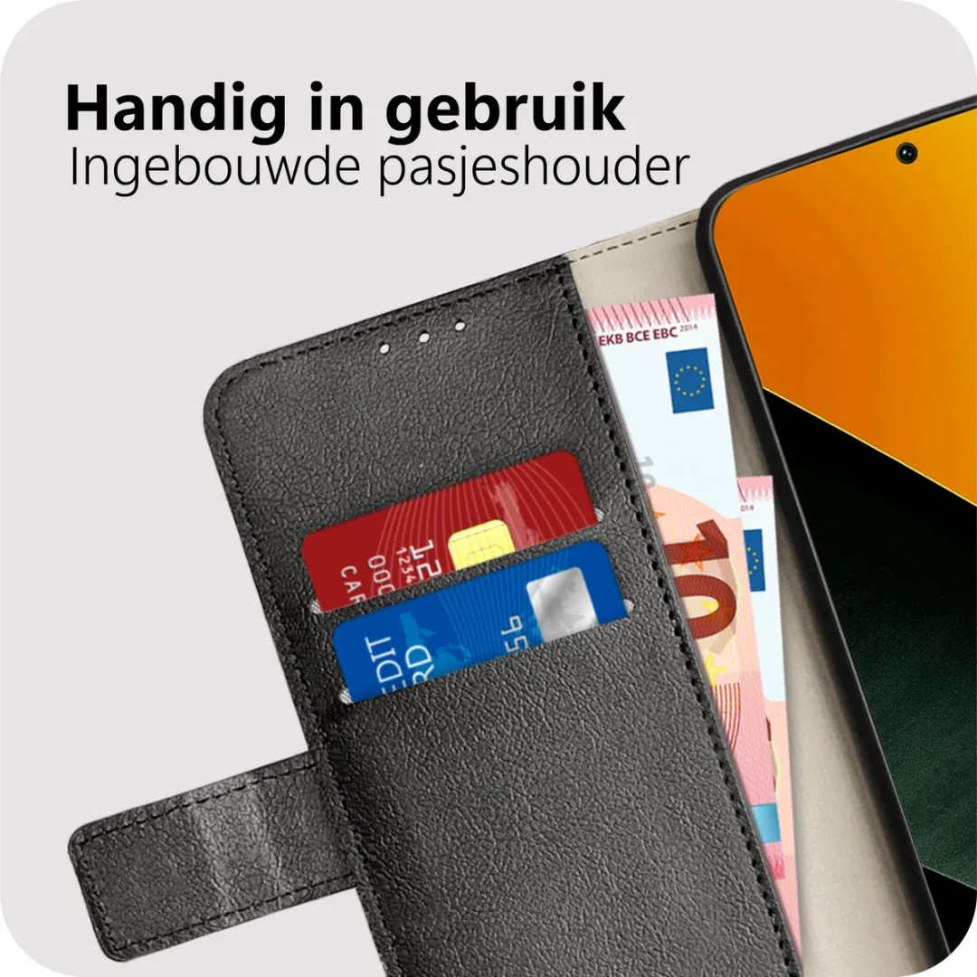 Just in Case Bookcase Classic Hoesje MXM2800CW1 - Xiaomi Poco M6 Pro 4G - Zwart - afbeelding 6 van 6