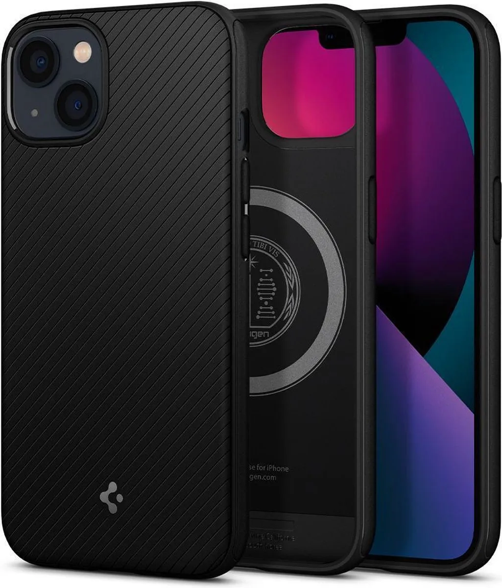 Spigen Armor ACS03680 TPU Hoesje - iPhone 13 Mini - Zwart - afbeelding 2 van 6