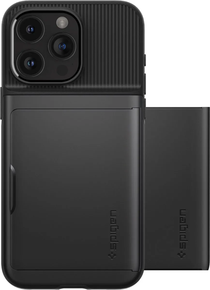 Spigen Slim Armor CS ACS06728 iPhone 15 Pro Hoesje - Zwart - afbeelding 6 van 6