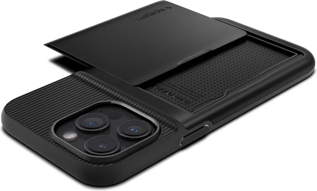 Spigen Slim Armor CS ACS06728 iPhone 15 Pro Hoesje - Zwart